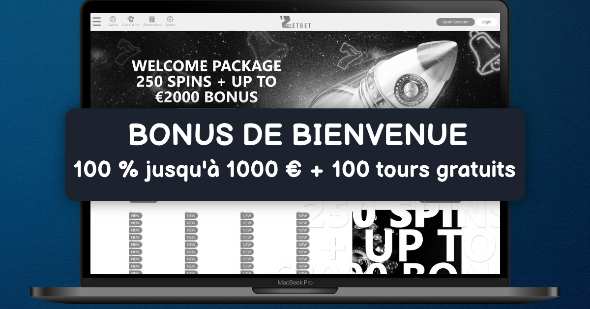 Zetbet Casino welcome bonus